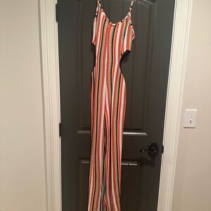 Zara Colorful Striped Jumpsuit